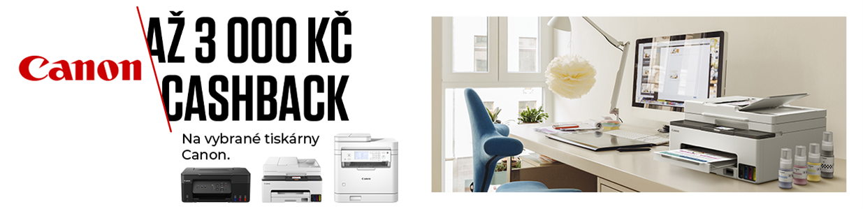 cashback na tiskárny Canon